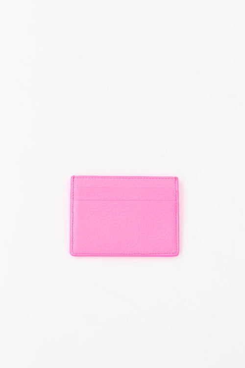 Balenciaga Leather Logo Card Holder