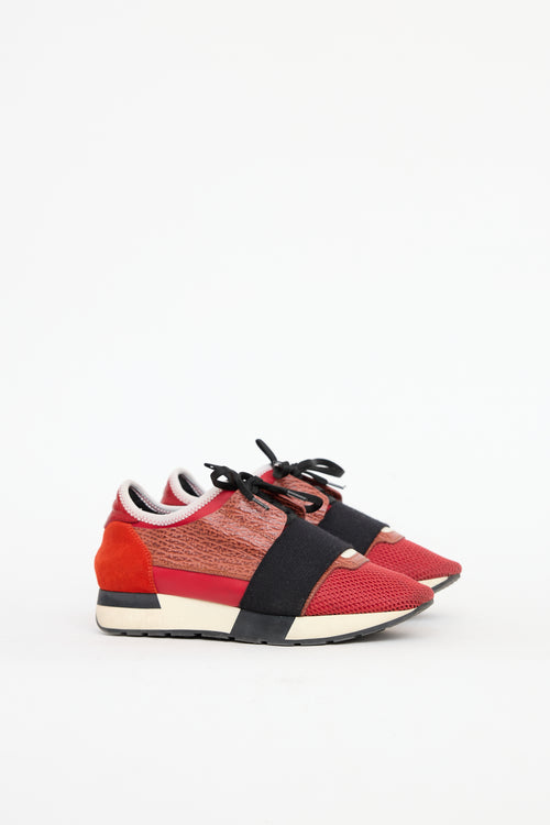 Balenciaga Mesh Race Panelled Sneaker