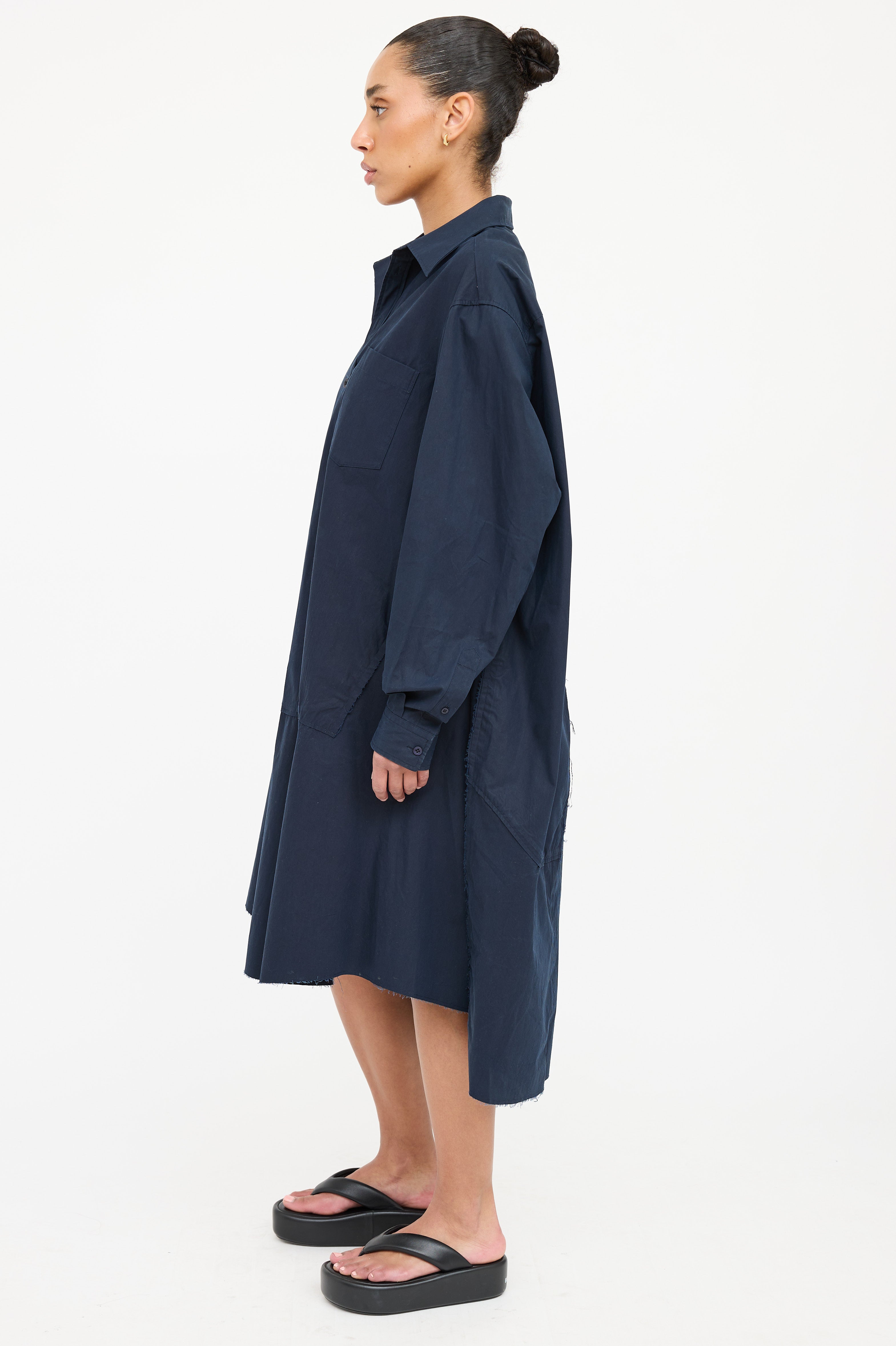 Balenciaga Cotton Button Up Dress