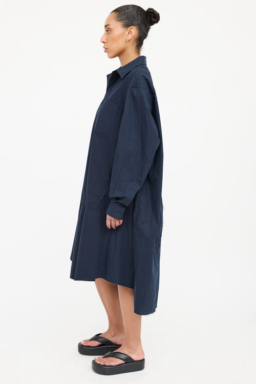 Balenciaga Cotton Button Up Dress
