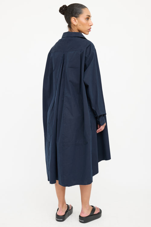 Balenciaga Cotton Button Up Dress