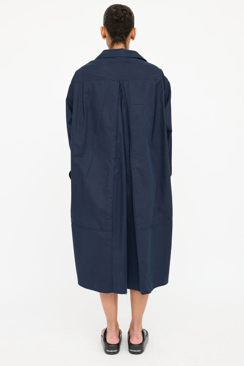Balenciaga Cotton Button Up Dress