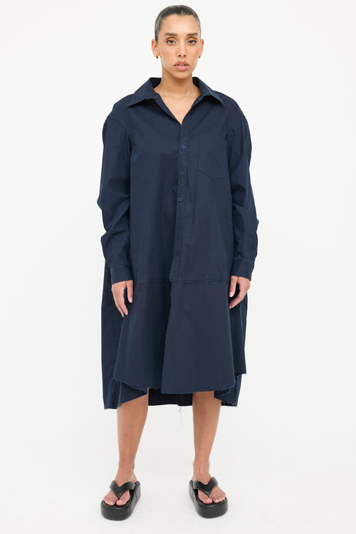Balenciaga Cotton Button Up Dress