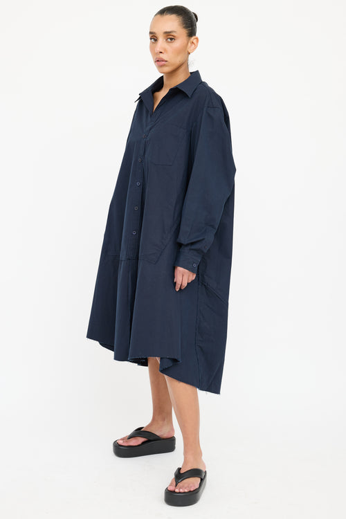 Balenciaga Cotton Button Up Dress