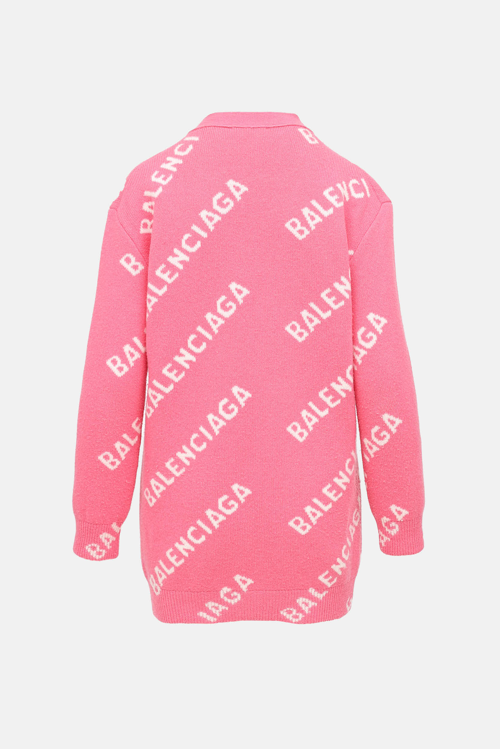 BalenciagaKnit Logo Inarsia Cardigan