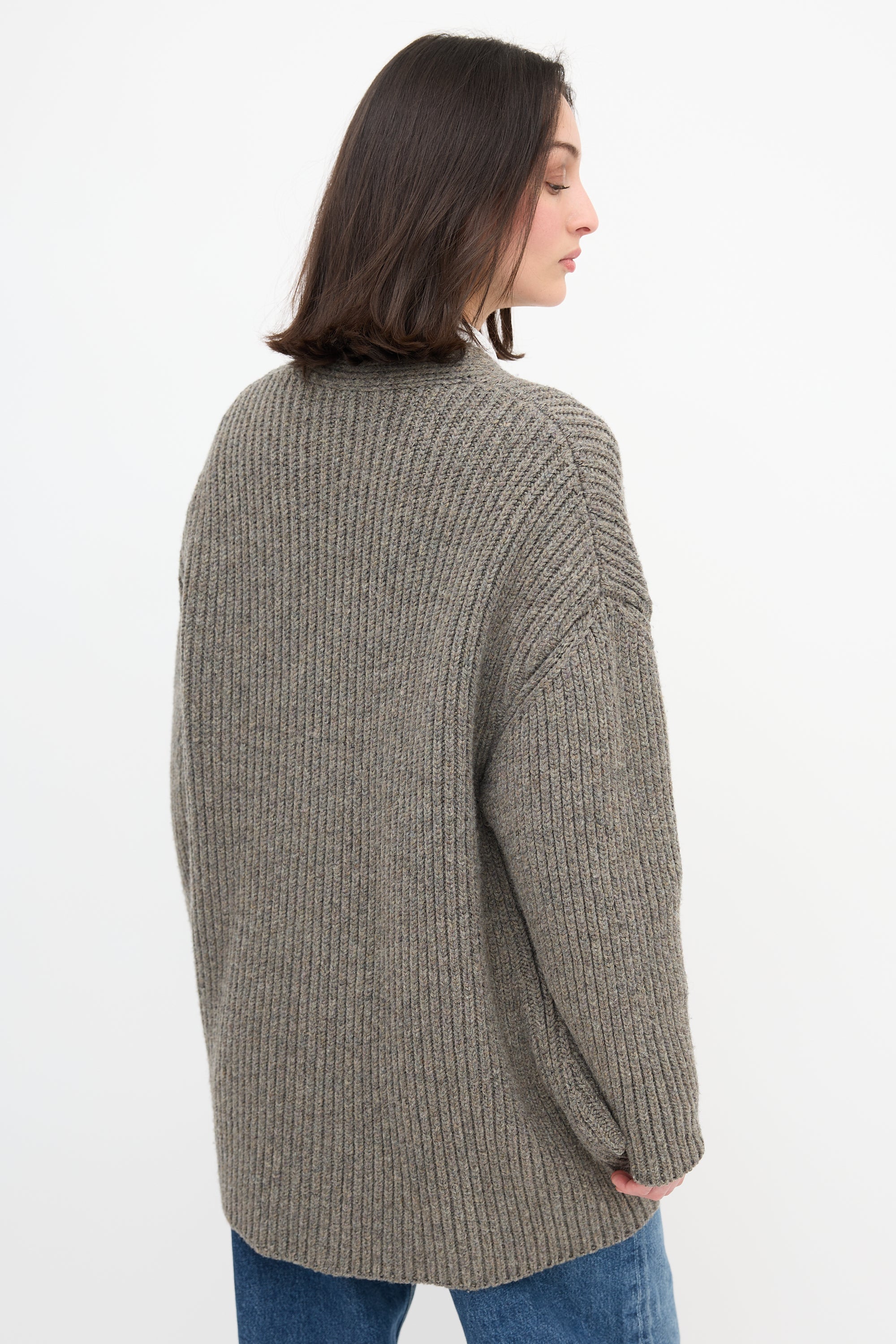 Balenciaga Wool Panel Cardigan