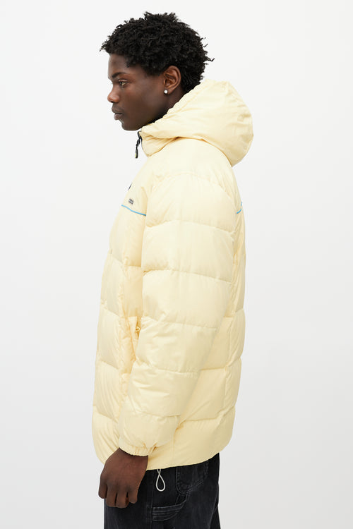 Balenciaga Yellow & Navy Reversible Down Jacket