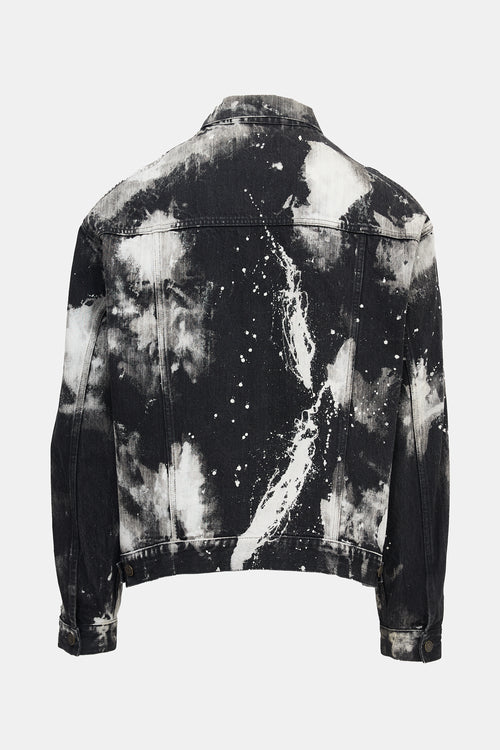 Balenciaga 2019 Bleached Denim Jacket