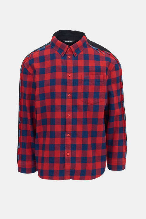 Balenciaga 2021 Check Hybrid Shirt