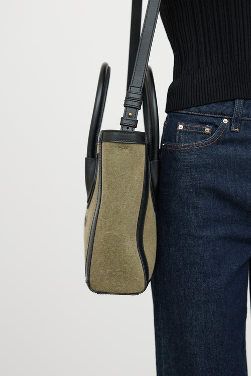 BalmainB-Army Canvas 24 Shopper Tote Bag