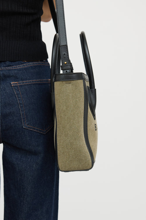 BalmainB-Army Canvas 24 Shopper Tote Bag