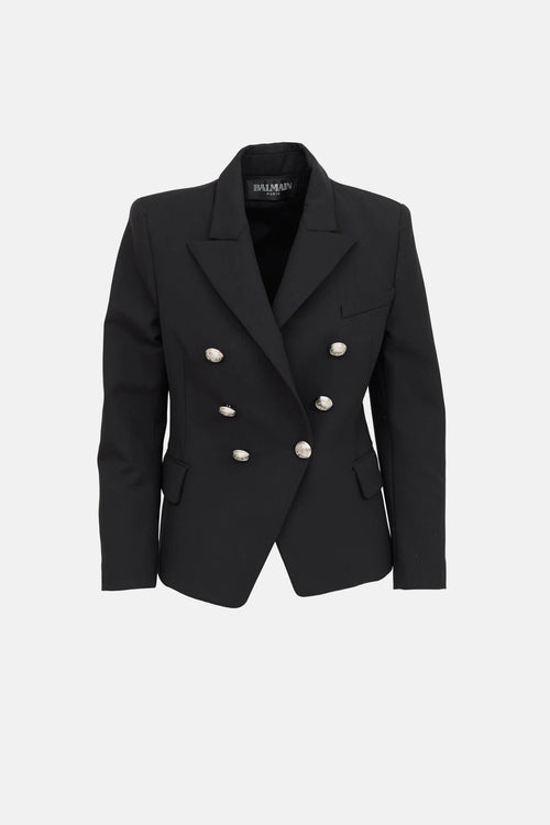 Wool Double Breasted Blazer