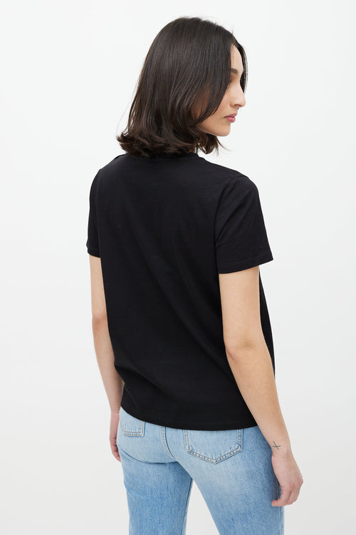 Balmain Black & Gold Logo T-Shirt