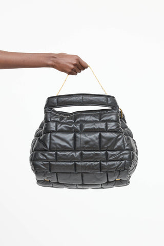 Balmain Quilted Leather Fortune Bag