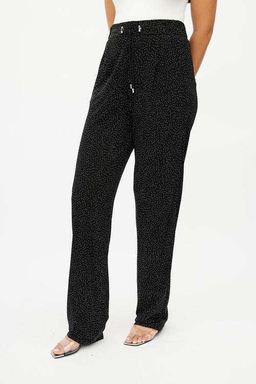 Balmain Black & Silver Rhinestone Pant