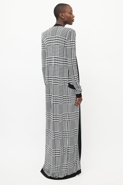 Balmain Black & White Houndstooth Knit Co-Ord Set