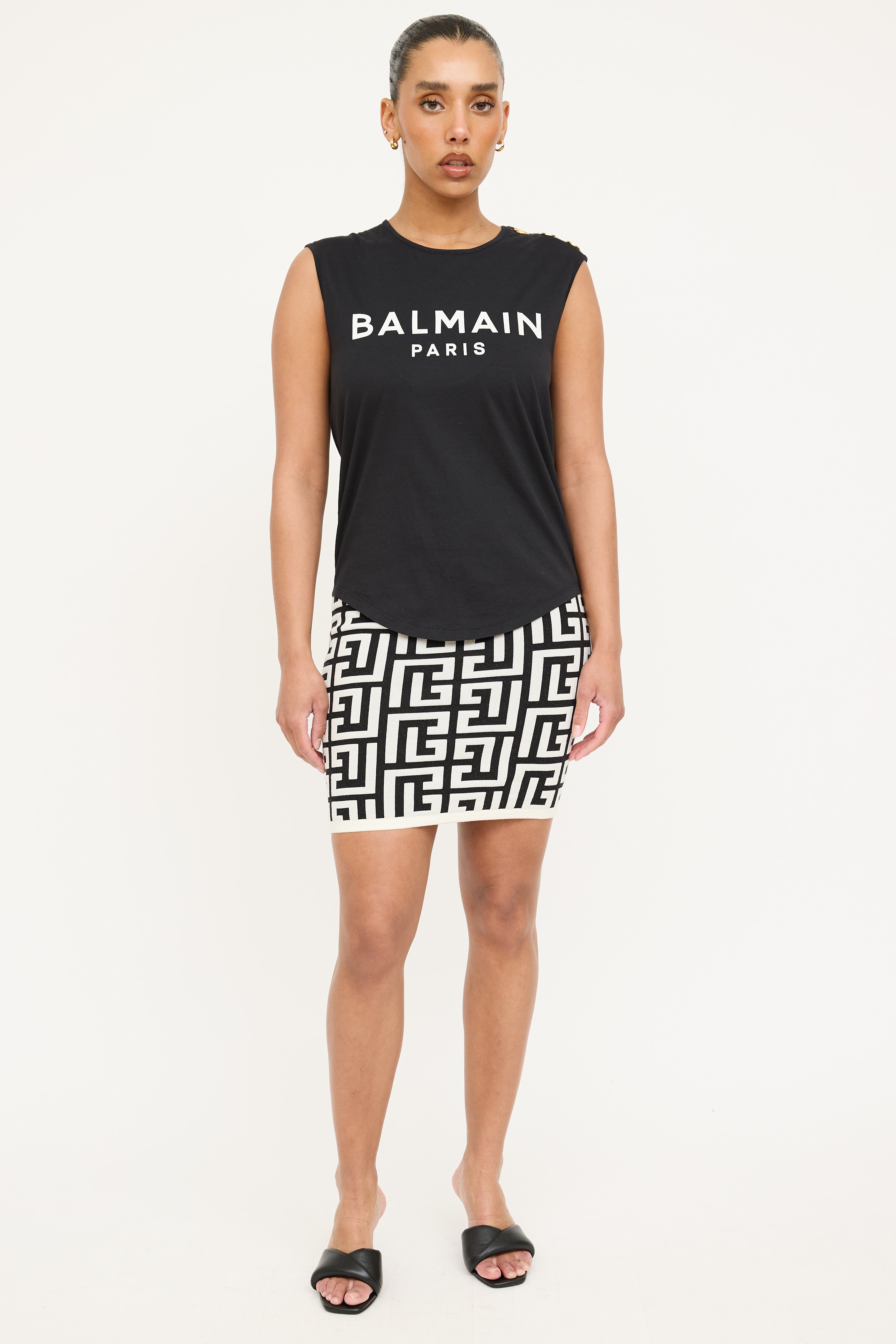 Balmain Button Logo Tank