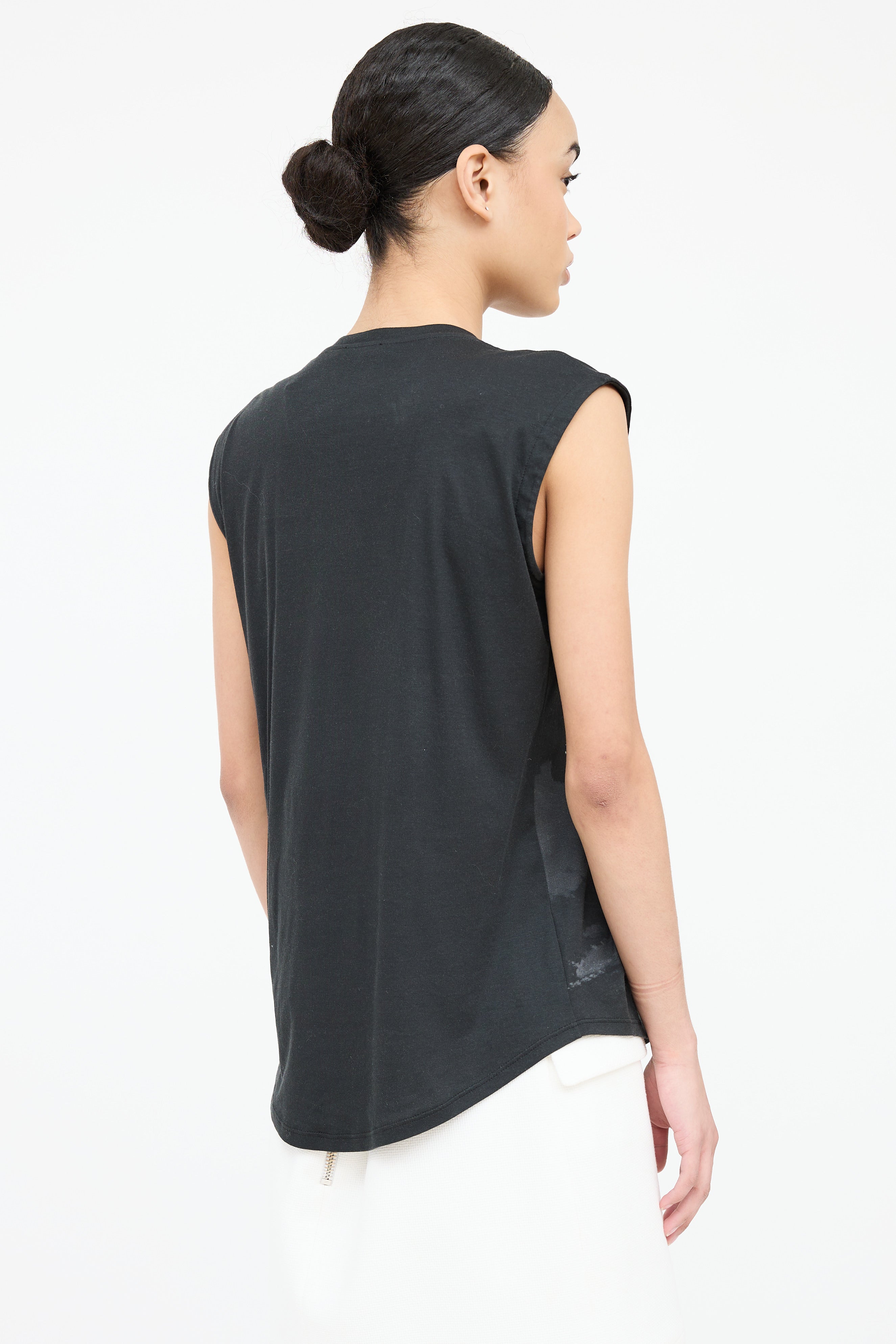 Balmain Graphic Cotton Tank