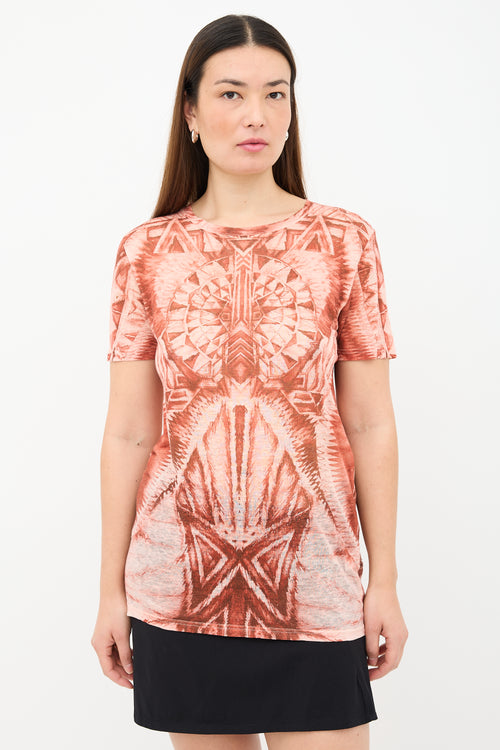 Balmain Burnout Graphic T-Shirt
