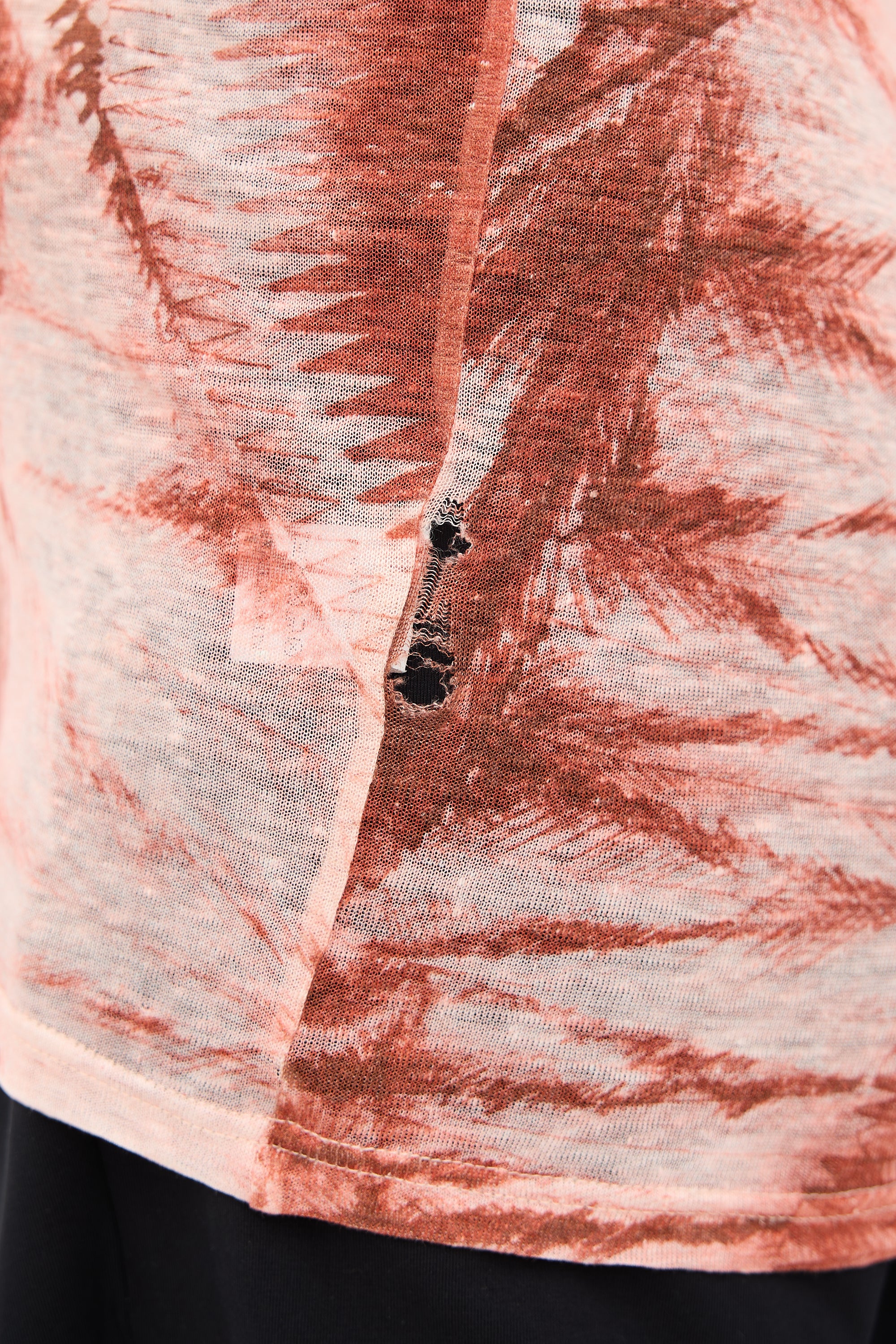 Balmain Burnout Graphic T-Shirt