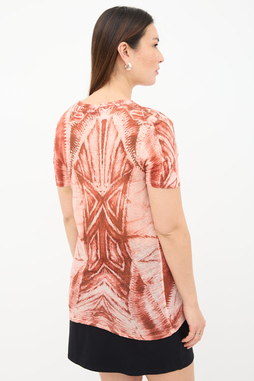 Balmain Burnout Graphic T-Shirt