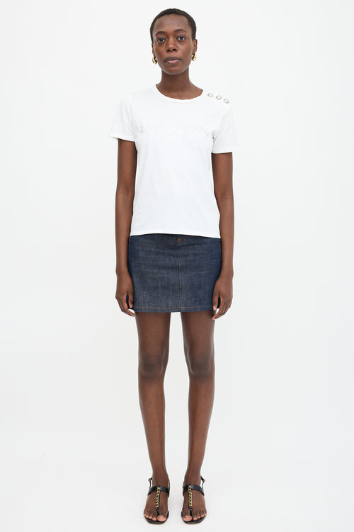 Balmain Button Logo T-Shirt