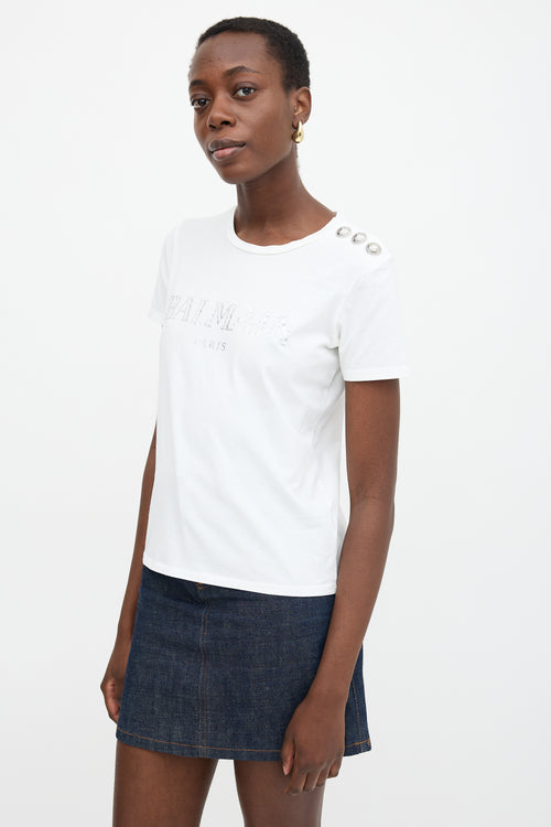 Balmain Button Logo T-Shirt