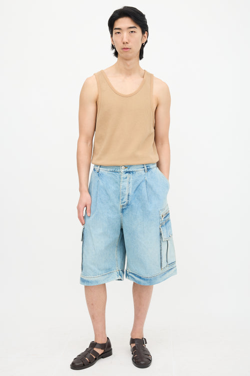 Denim Bermuda Shorts