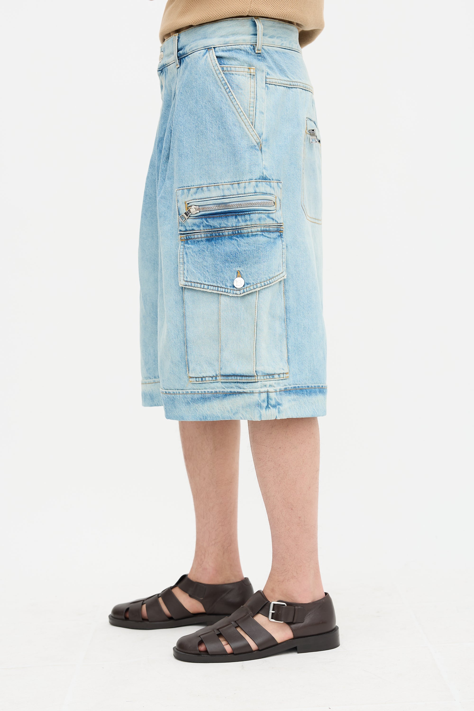 Denim Bermuda Shorts