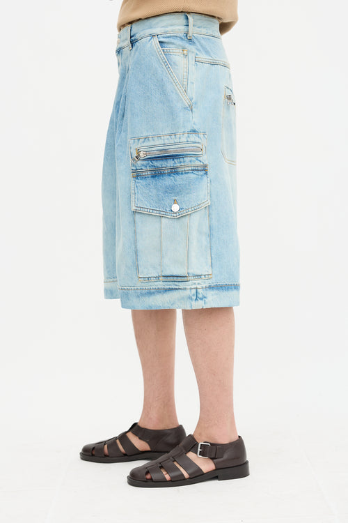 Denim Bermuda Shorts
