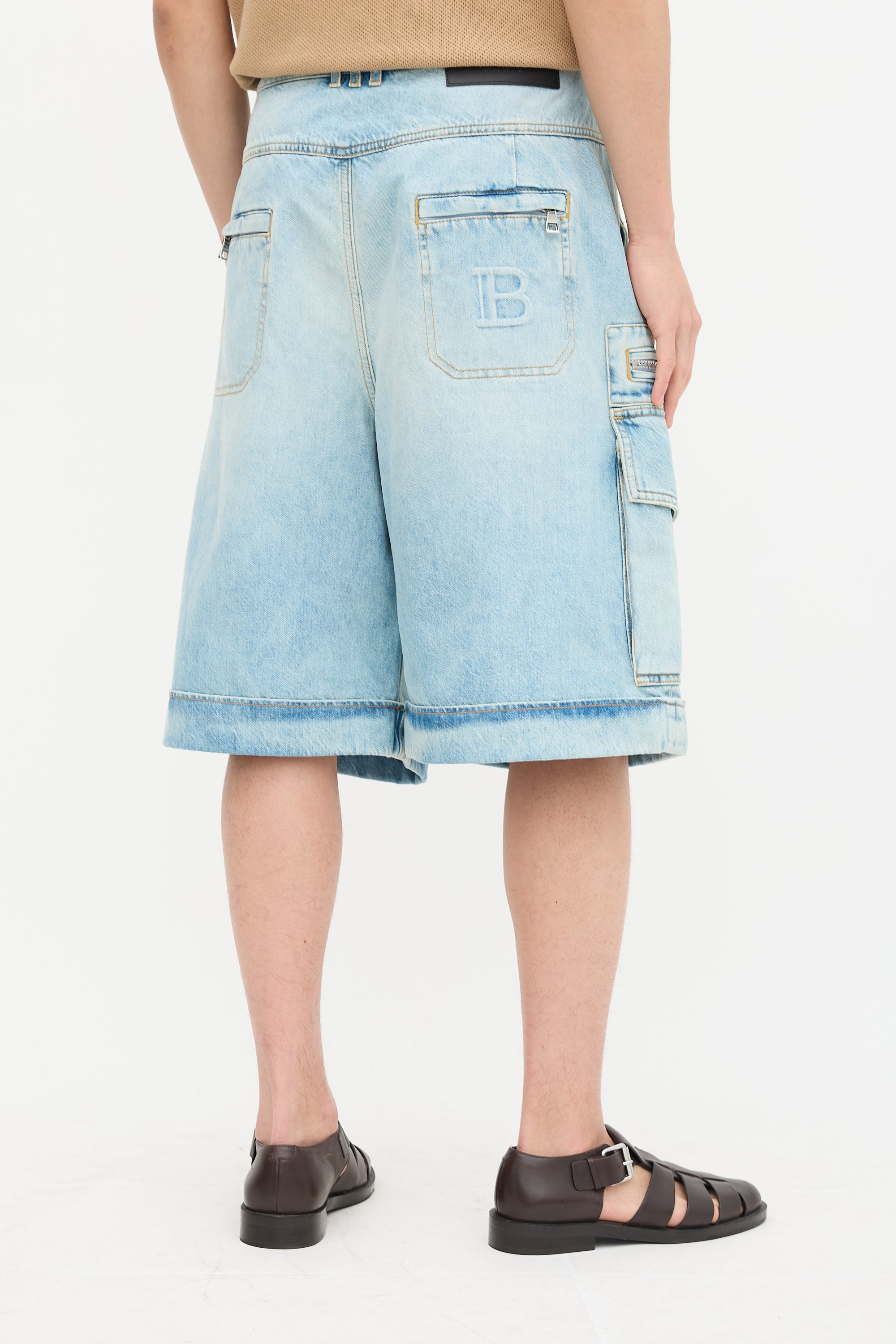 Denim Bermuda Shorts