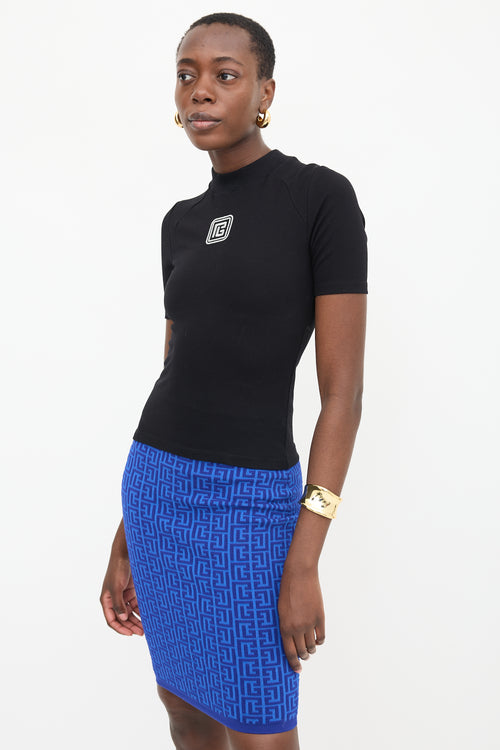 Balmain Embroidered Retro PB T-Shirt