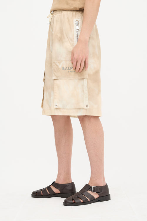Faded Cargo Logo Shorts