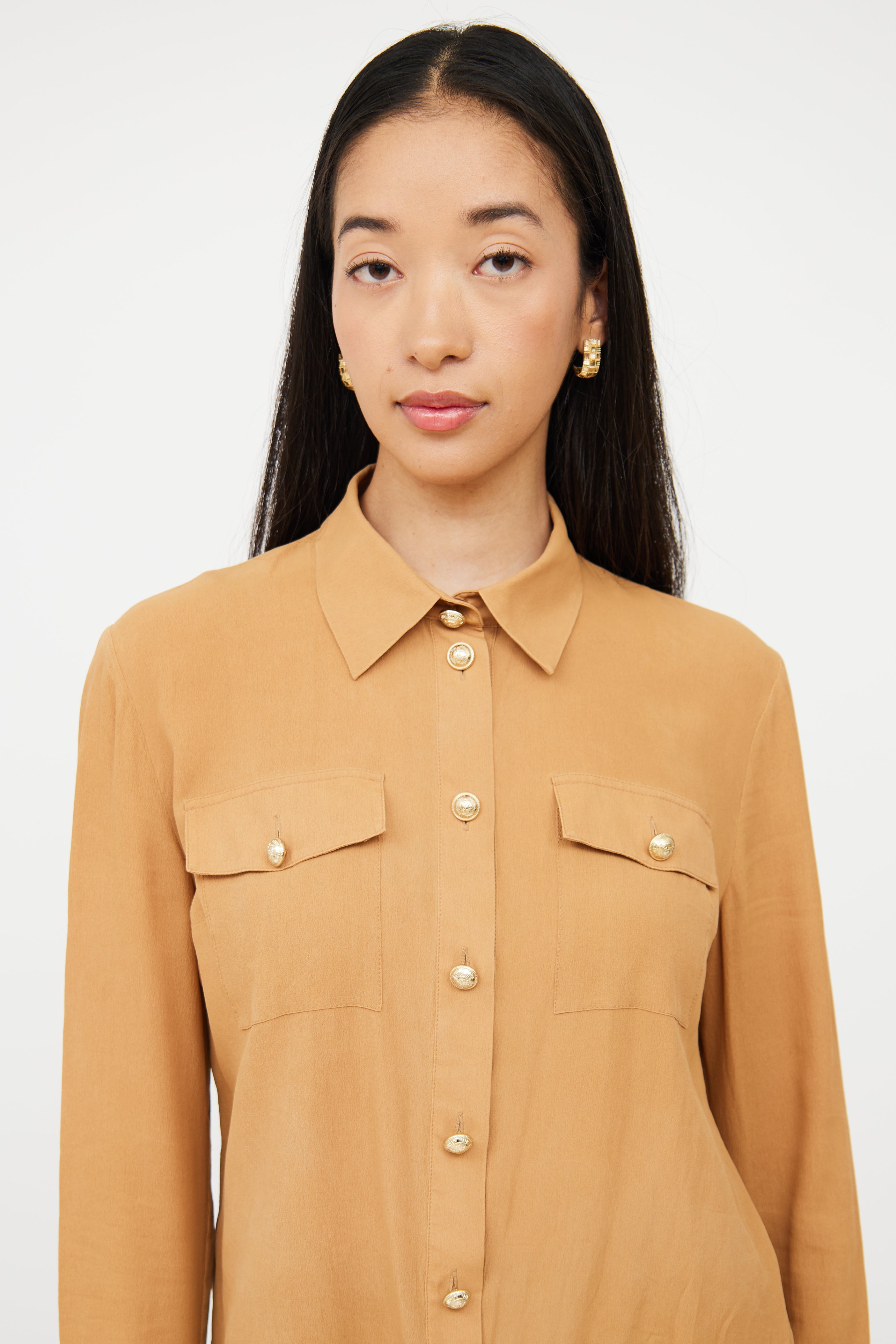 Collared Button Up Top