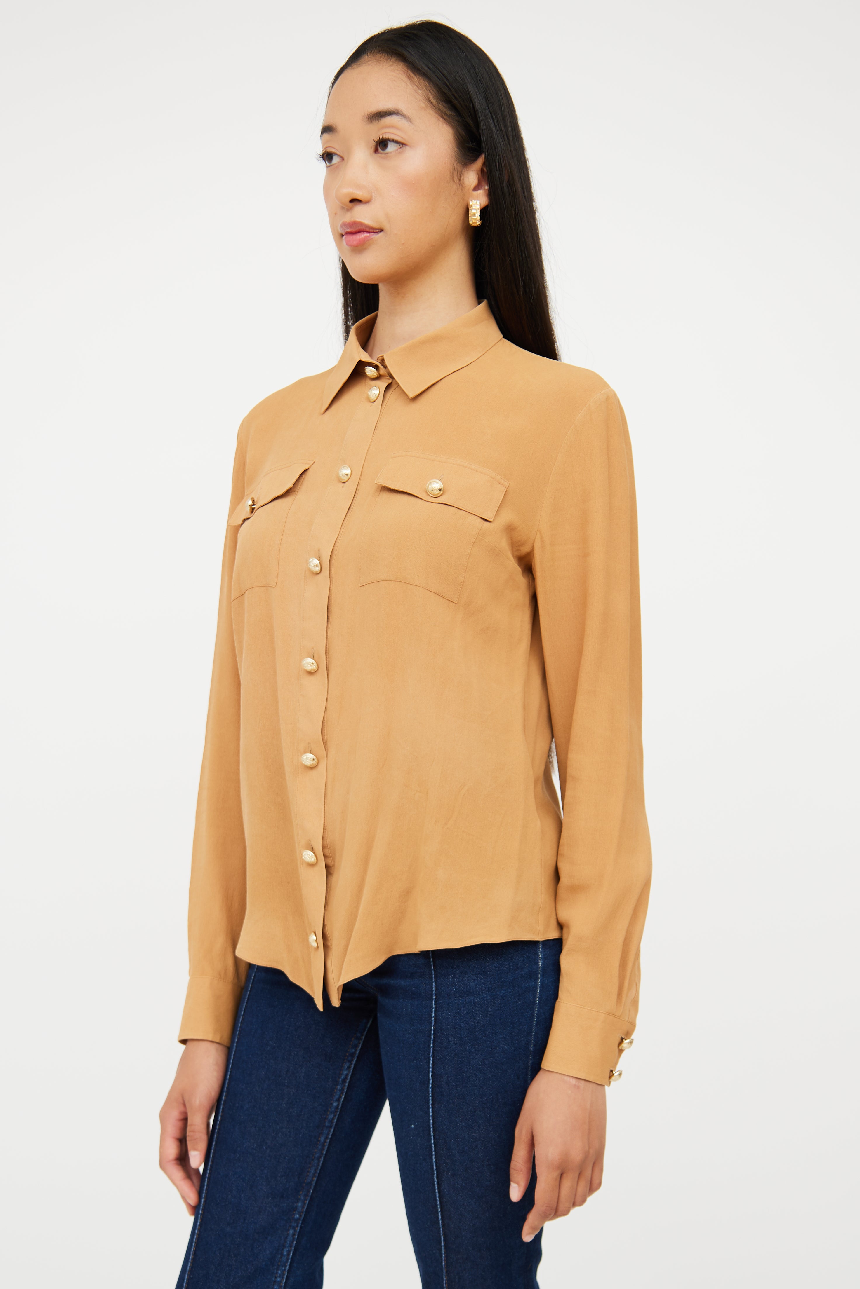 Collared Button Up Top