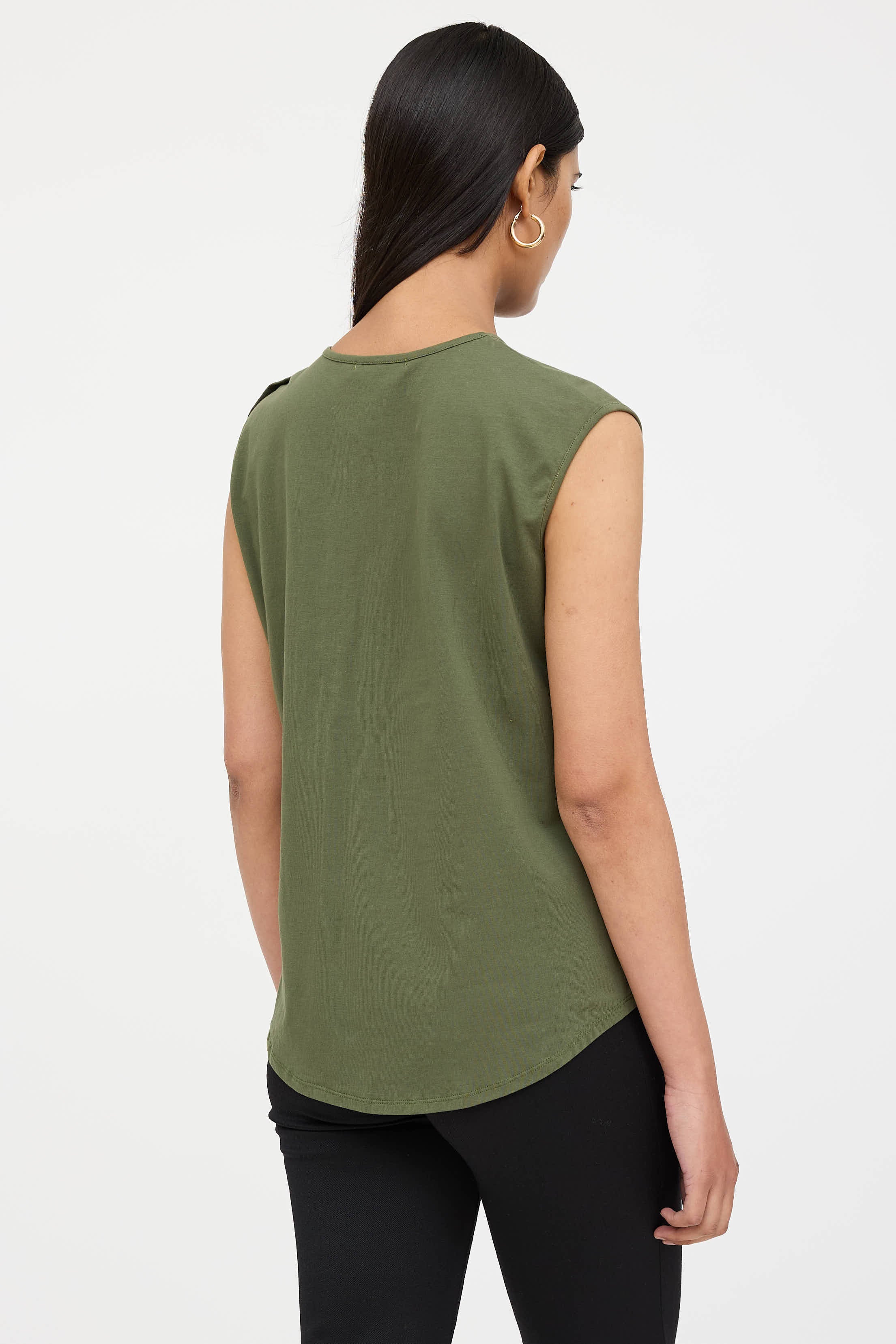 Balmain Metallic Logo Top