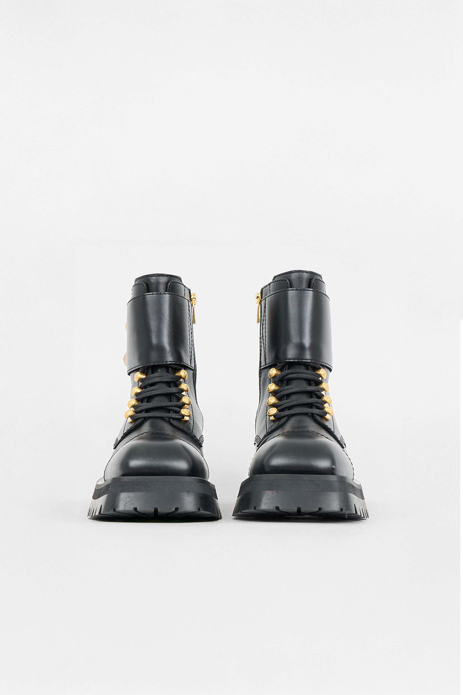 Balmain Leather Ranger Combat Boot