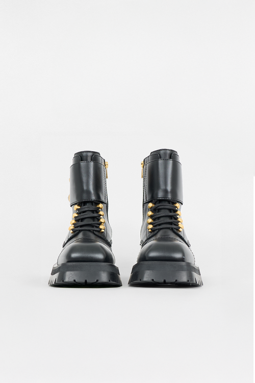 Balmain Leather Ranger Combat Boot