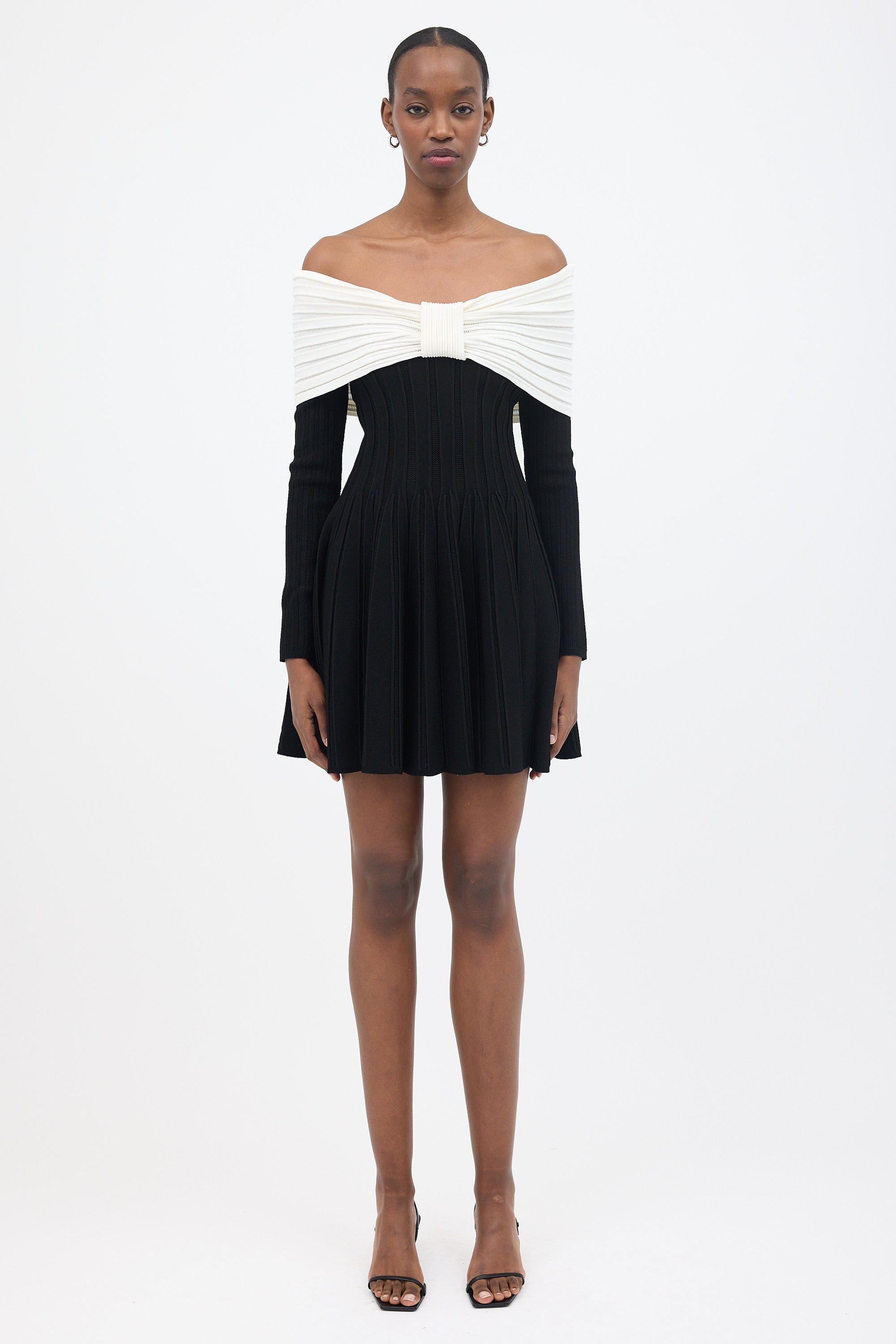 Balmain Off The Shoulder Mini Dress