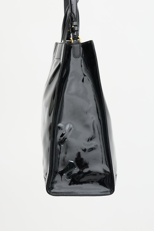 Balmain Patent Logo Tote Bag