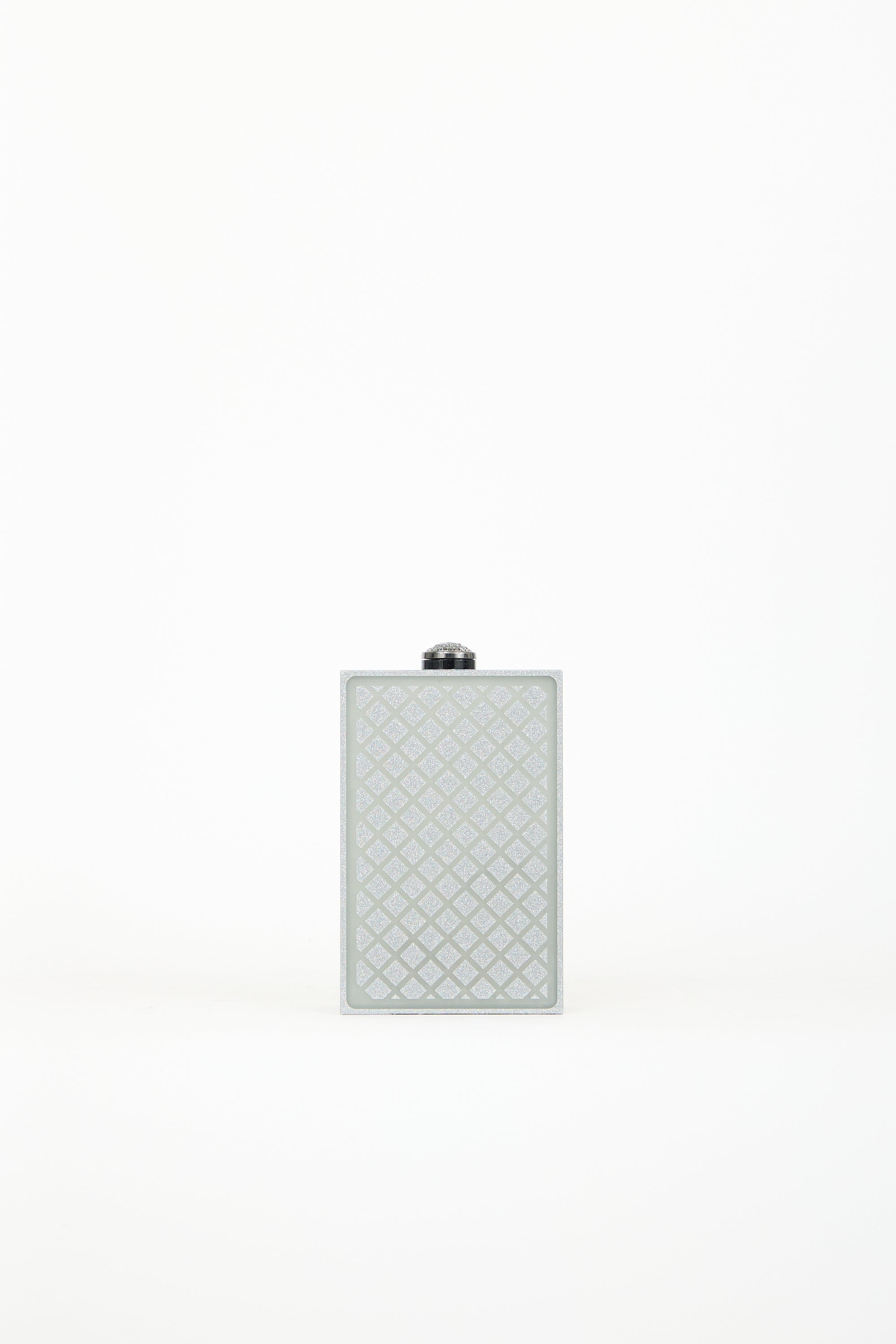 Balmain Silver All Access Minaudiere Box Bag