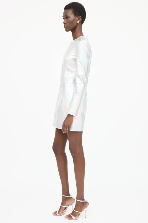 Balmain Padded Iridescent Dress