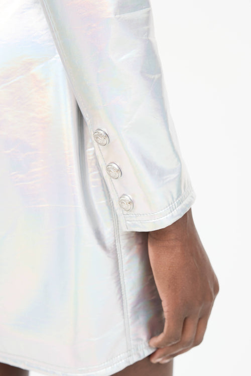 Balmain Padded Iridescent Dress
