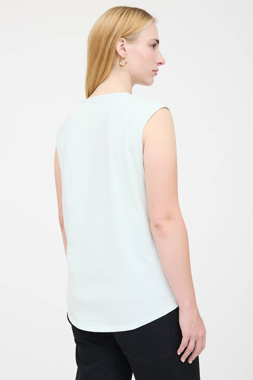 Balmain Sleeveless Logo T-Shirt