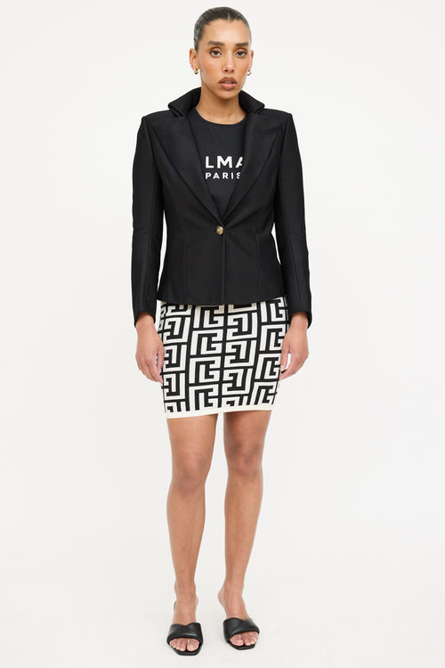 Balmain Woven Layered Blazer