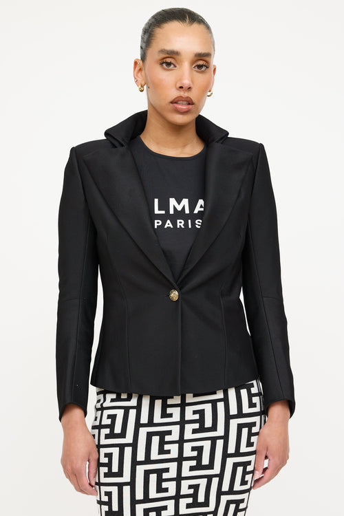 Balmain Woven Layered Blazer