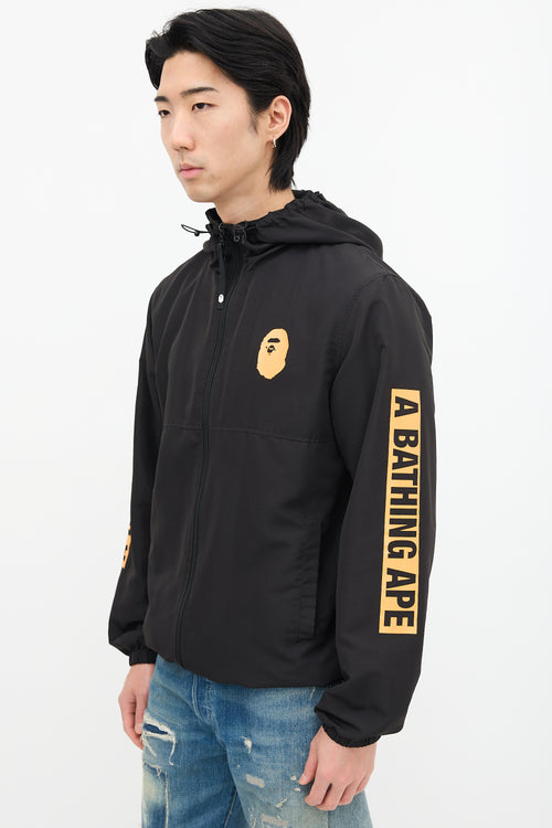 Bape Black & Orange Logo Light Jacket