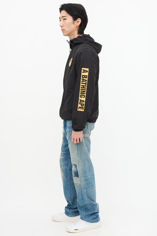Bape Black & Orange Logo Light Jacket