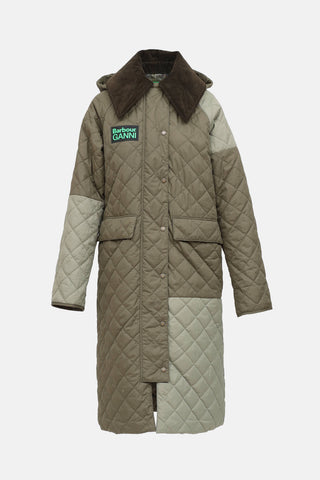 Ganni X Barbour Quilted Jacket