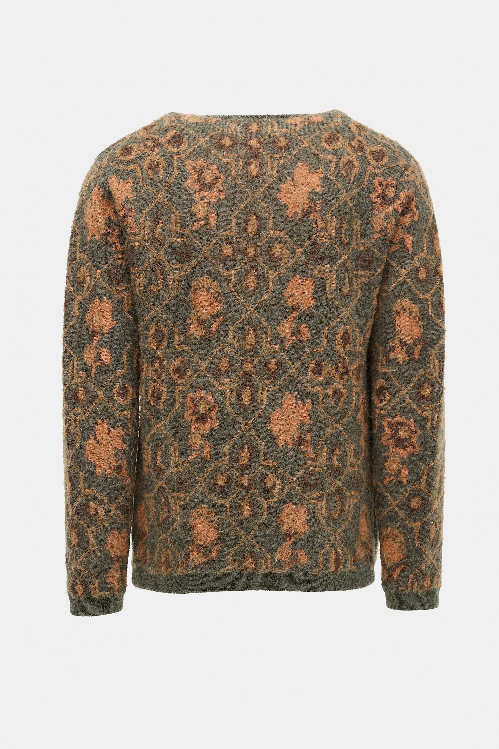 Beams Mohair Patterned Cardigan
